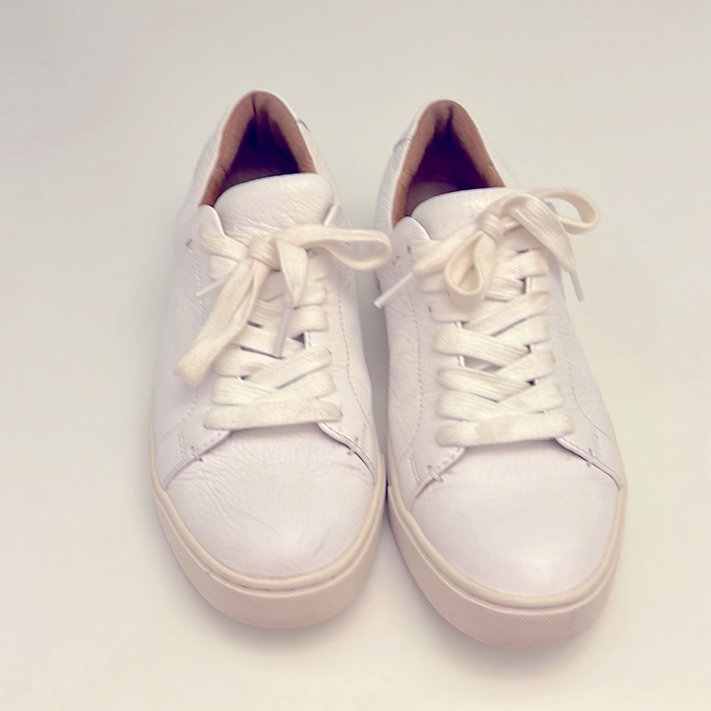 Frye Ivy Low lace white leather sneaker 8.5